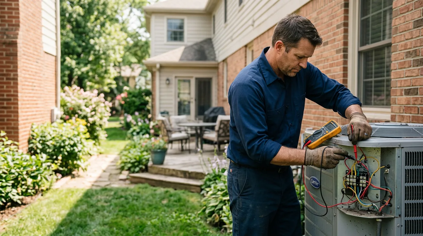 HVAC technician working near Robstown, TX
